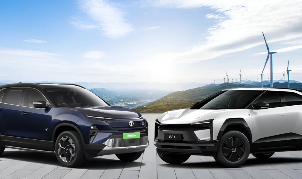 Harrier EV vs BE6 Comparison