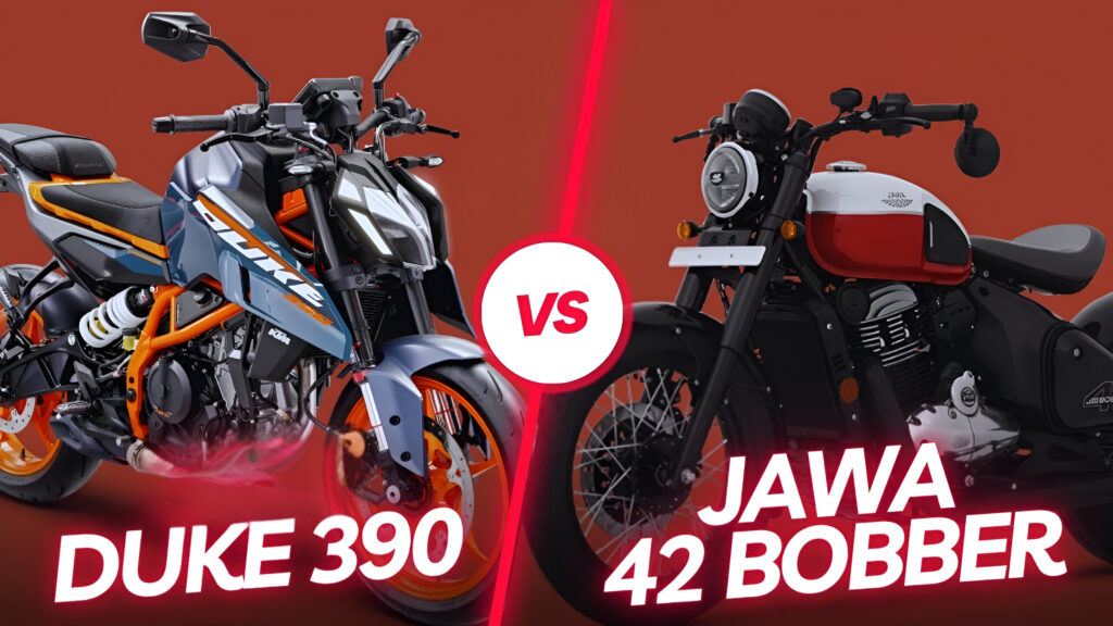 jawa 42 bobber or ktm duke 390 comparison