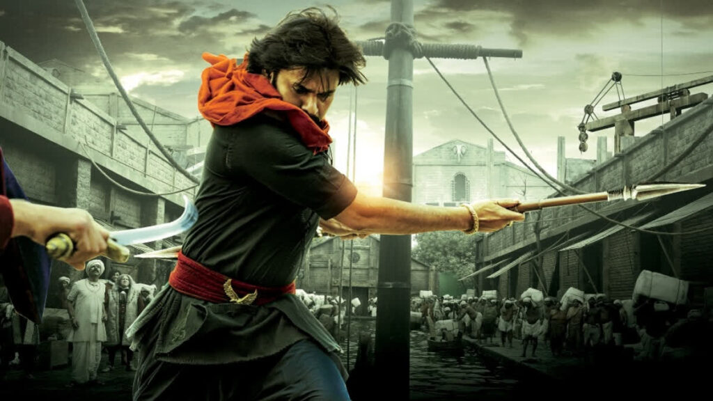 Pawan Kalyan in Hari Hara Veera Mallu sword-fight scene